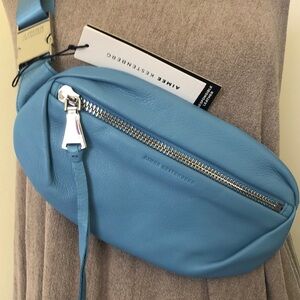 NWT Aimee Kestenberg Genuine Leather Convertible Milan Belt/Crossbody Bag